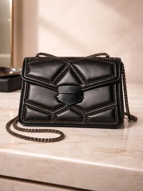 Black Studded, Crossbody Bag